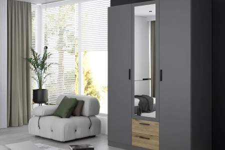 Kleiderschrank Trojanda (135cm)