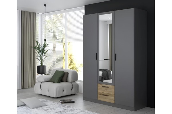 Kleiderschrank Trojanda (135cm)