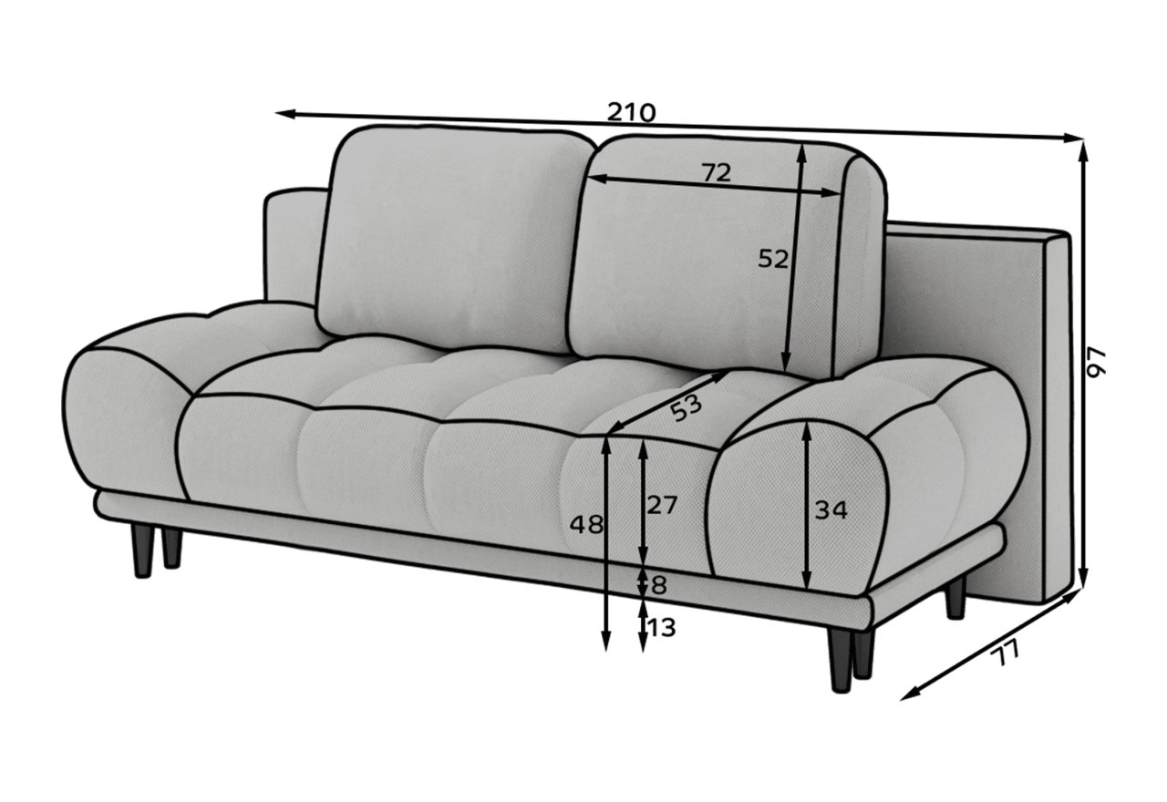 2 Pers. Couch Progres