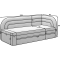 3 Pers. Couch Stylo  L
