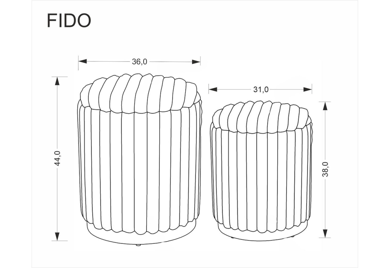 Pouf Set Fido Pouf Set Fido