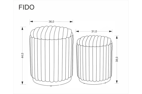 Pouf Set Fido