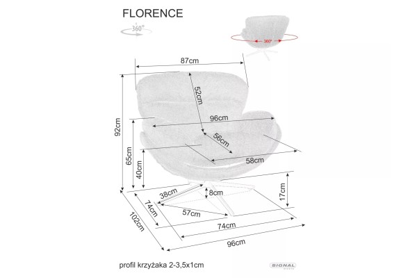 Sessel Florence-Raven