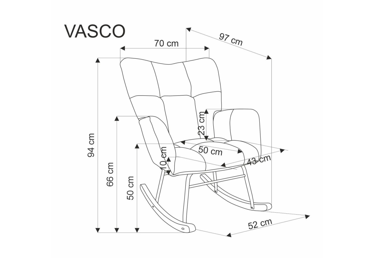 Schaukelsessel Vasco