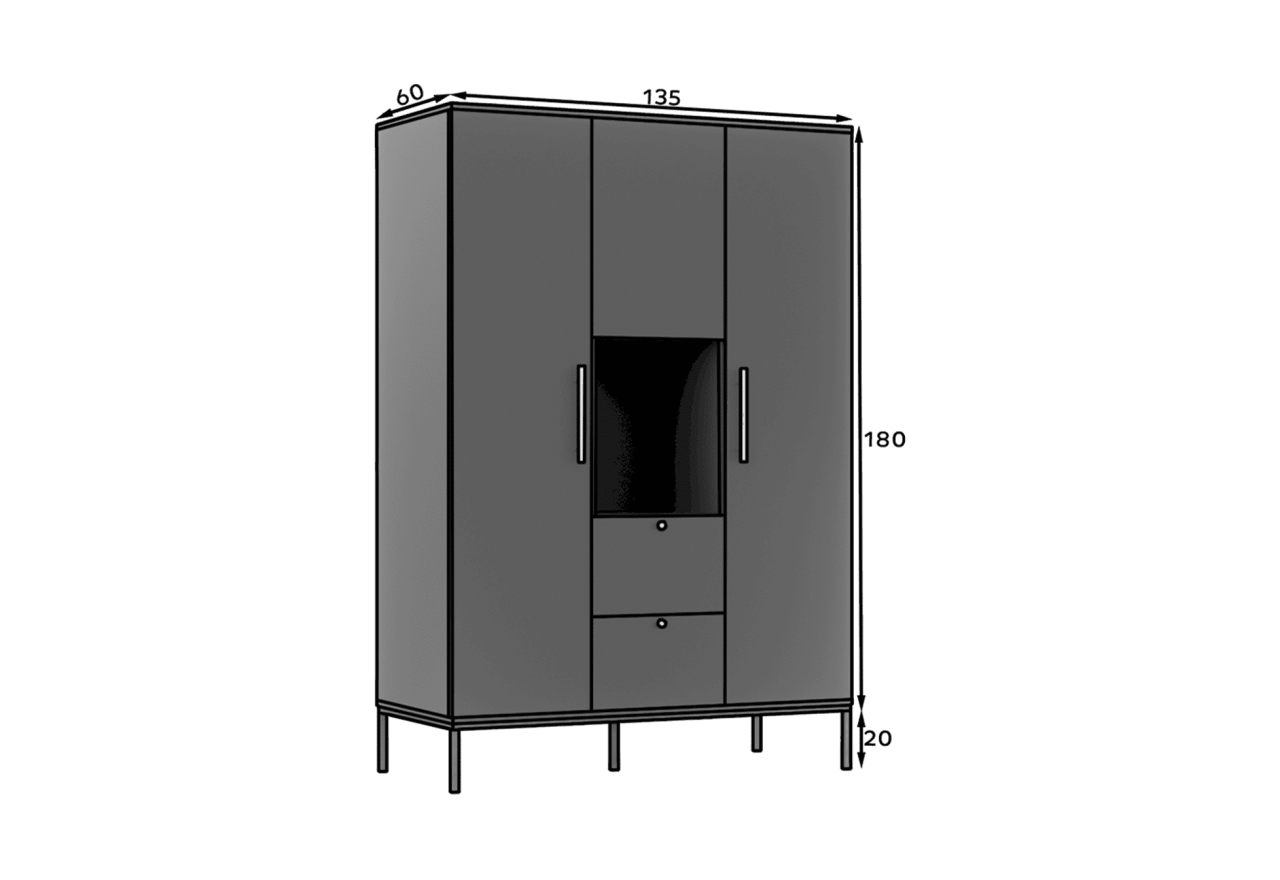  Highboard Farnia XLB