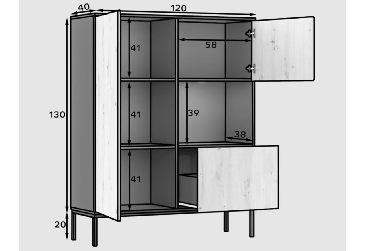 Highboard Farnia  MB / An Lager