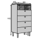 Highboard Savona