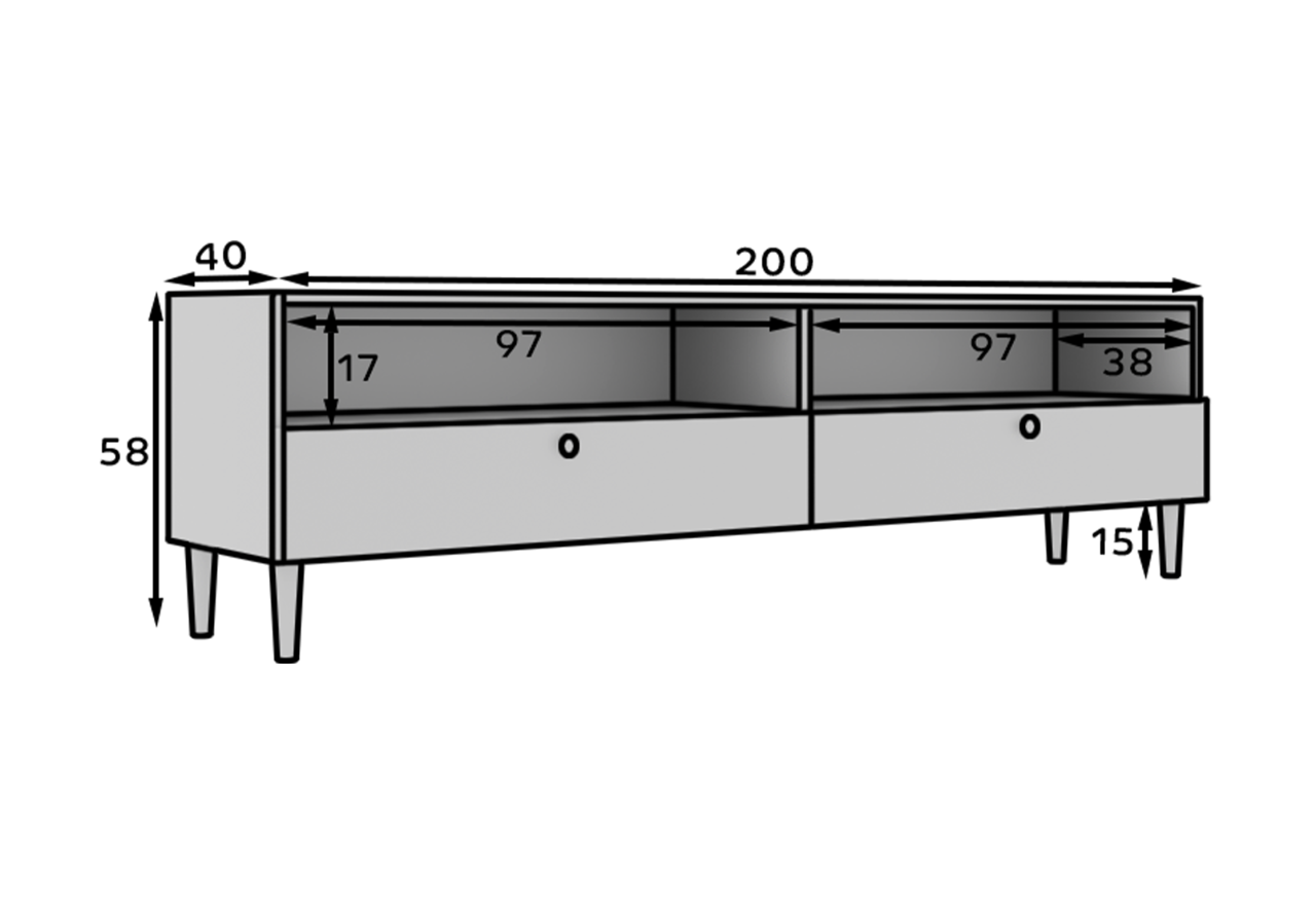 TV Lowboard  Savona