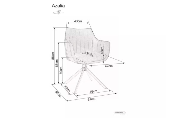 Stuhl Azalia Velvet