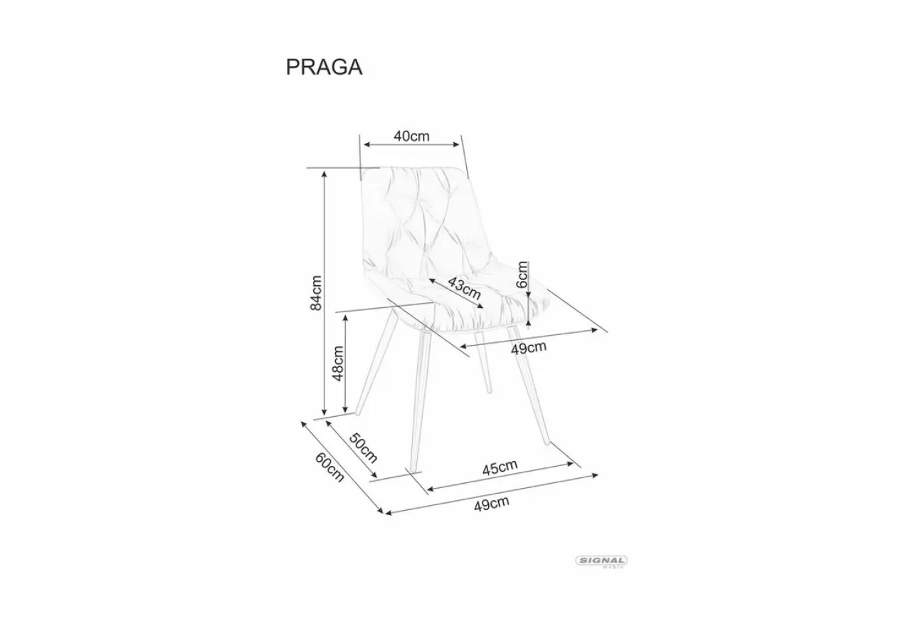 Stuhl Praga Lux