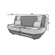 Couch Eva (117x192) / Ab Lager