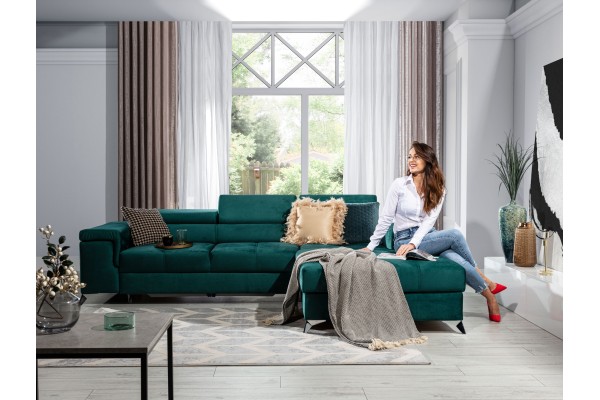 Ecksofa Lucca R / An Lager