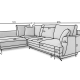 Ecksofa Olivio L / Ab Lager