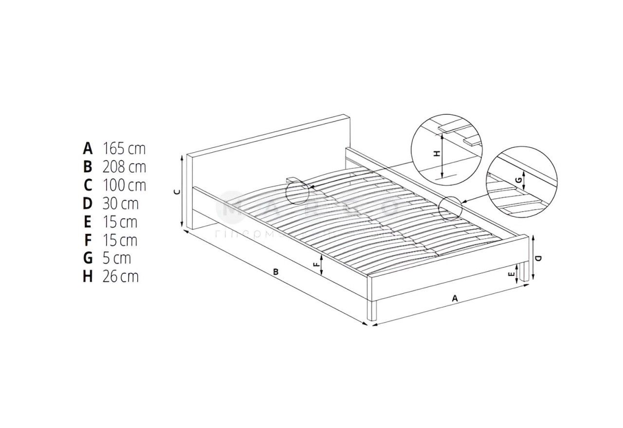 Bett Margarita M (160x200)