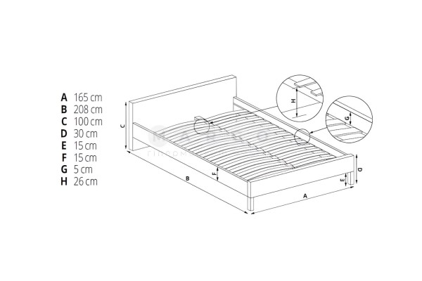 Bett Margarita M (160x200)