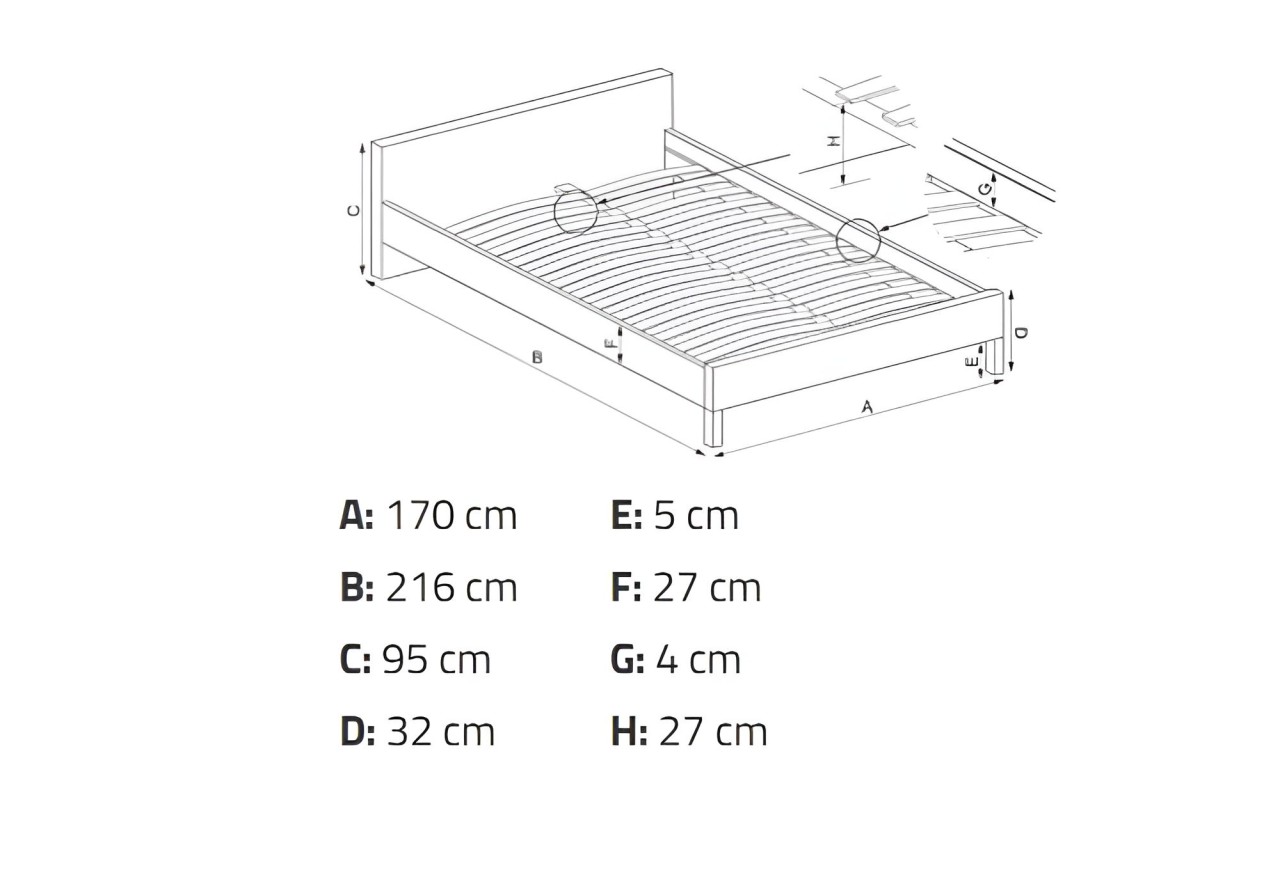 Bett Merida M (160x200)