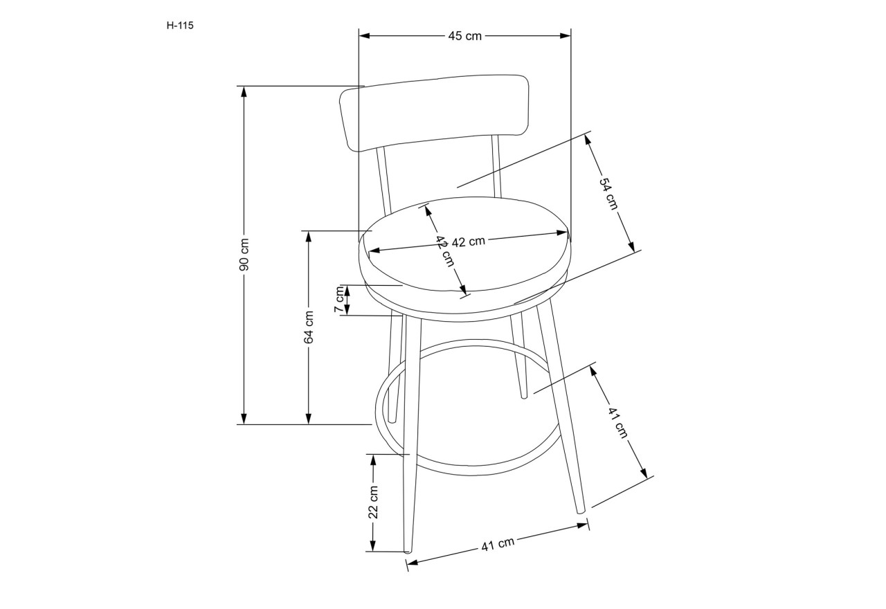 Barstuhl H115 