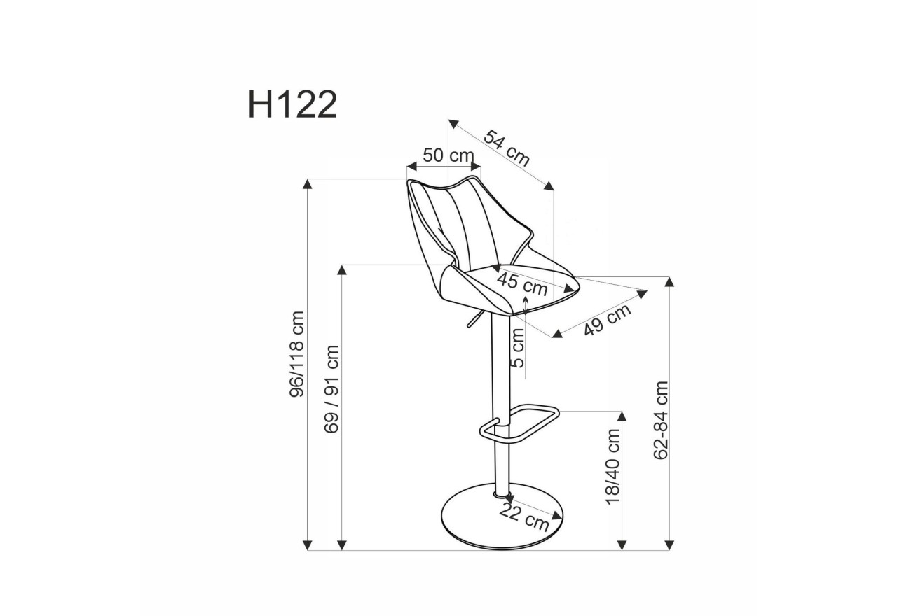 Barstuhl H122 