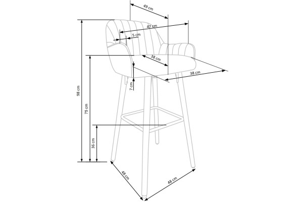 Barstuhl H93 