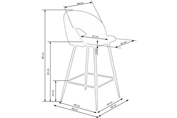 Barstuhl H96 