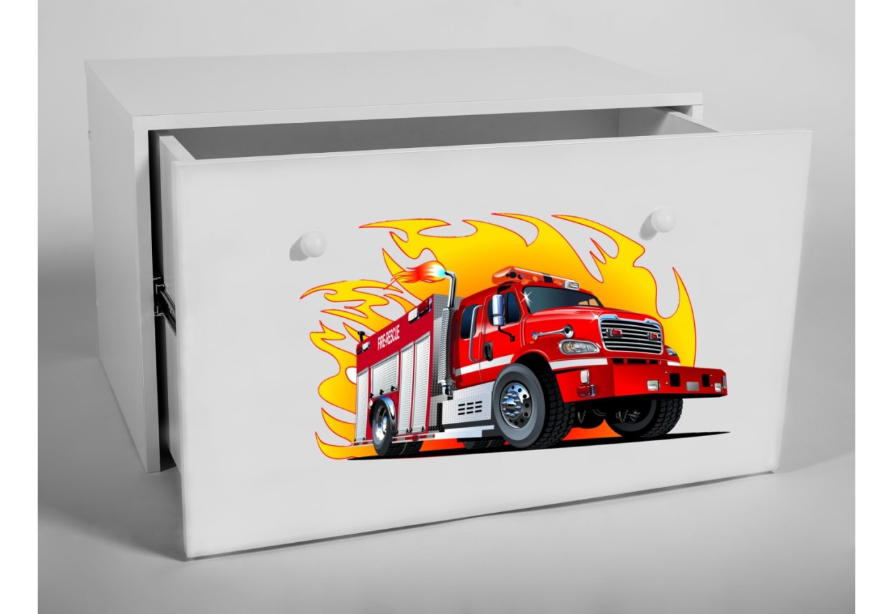 Spielzeugkiste Inza Fire Truck Spielzeugkiste Inza Fire Truck