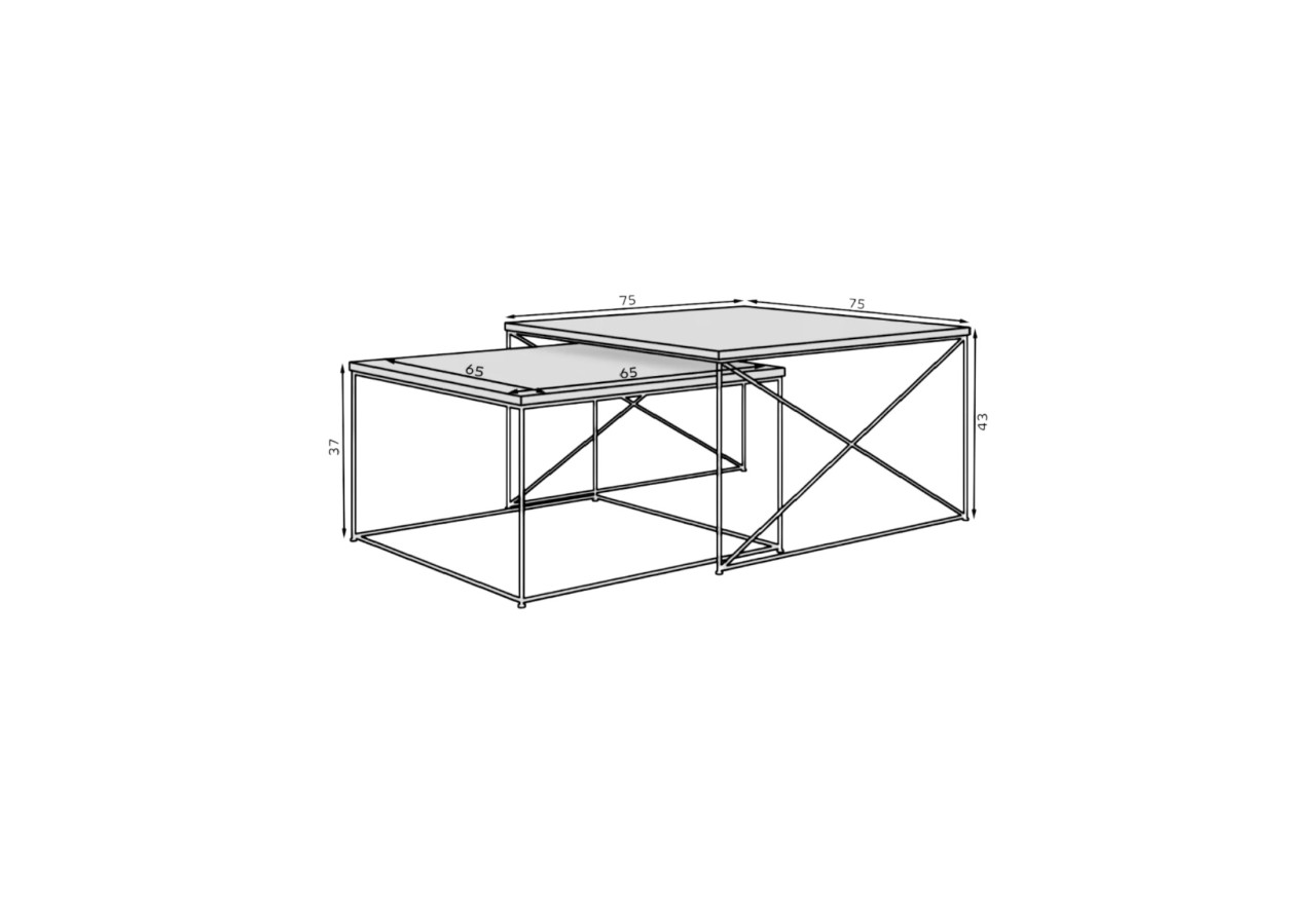 Couchtisch Set Ricco Lux Couchtisch Set Ricco Lux