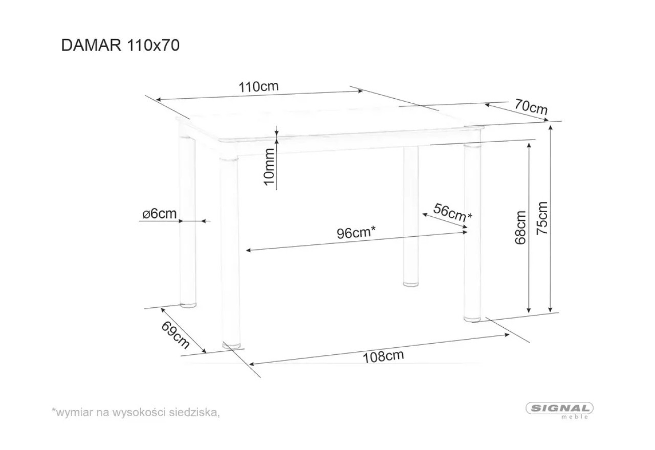 Esstisch Damar (70x110)