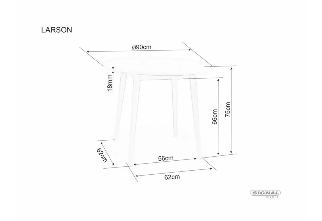 Esstisch Larson LM (90x75)