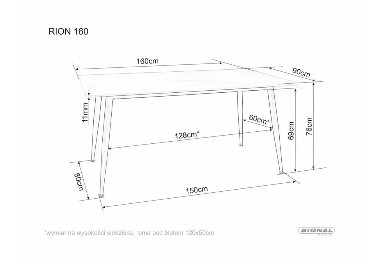 Esstisch Rion L (90x160)