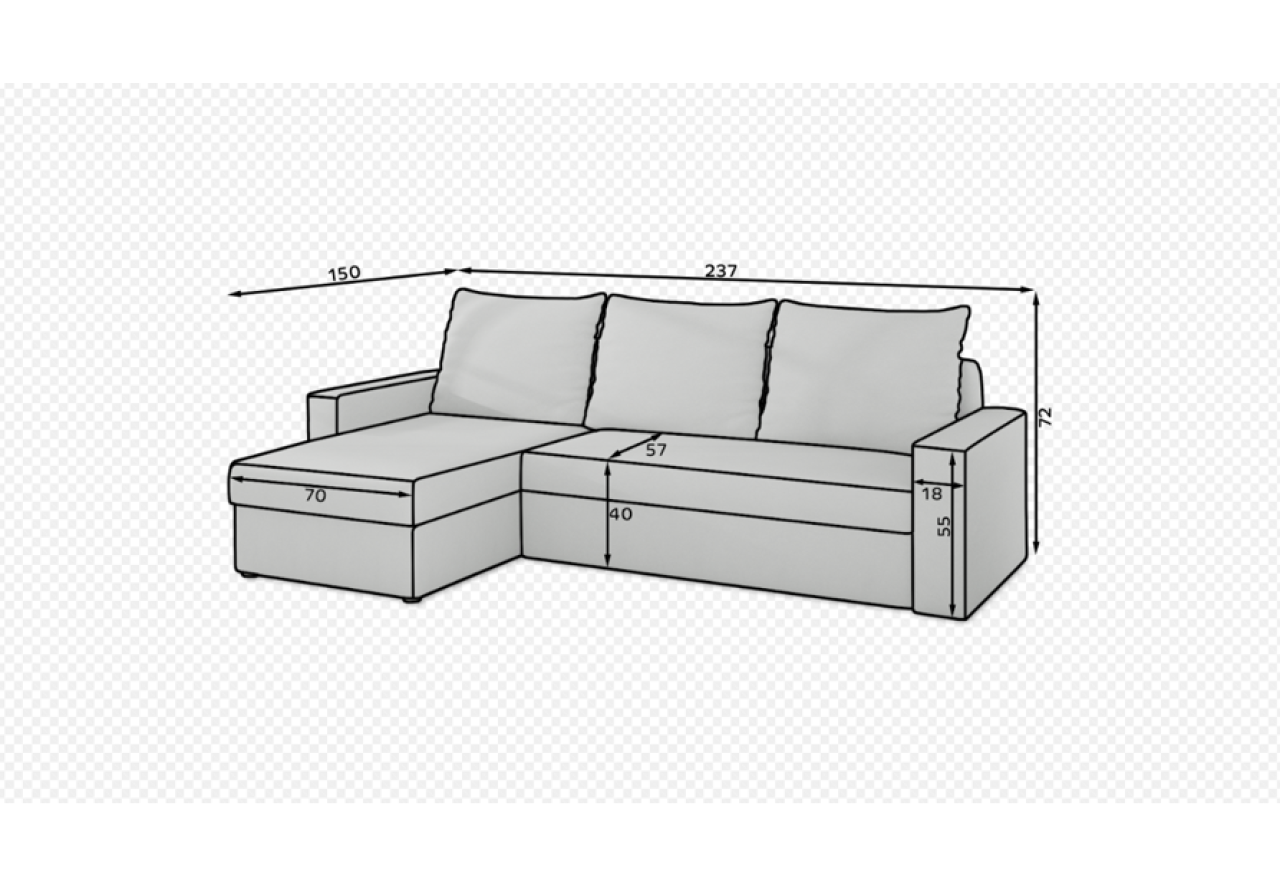 Ecksofa Angolo R