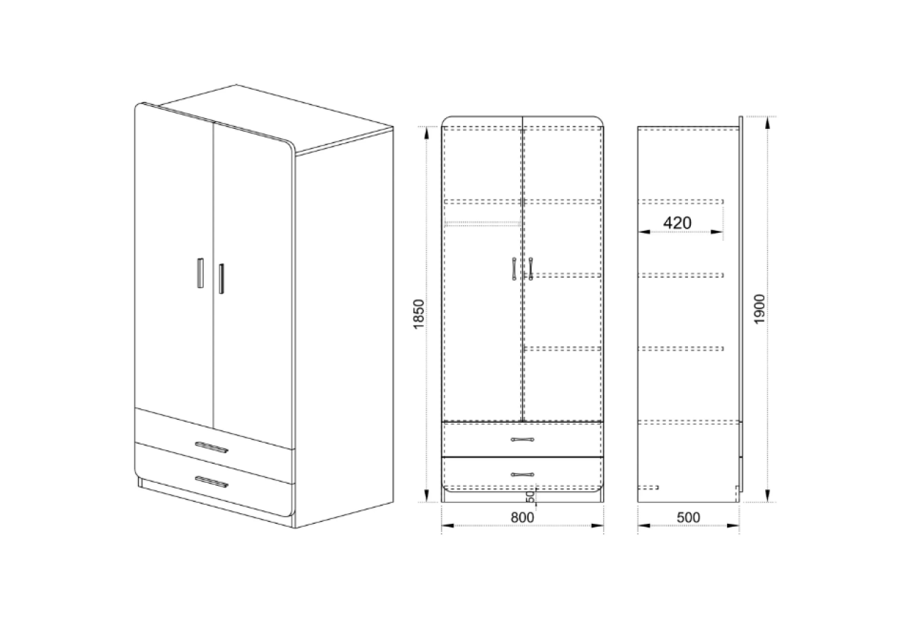 Kleiderschrank Jupy