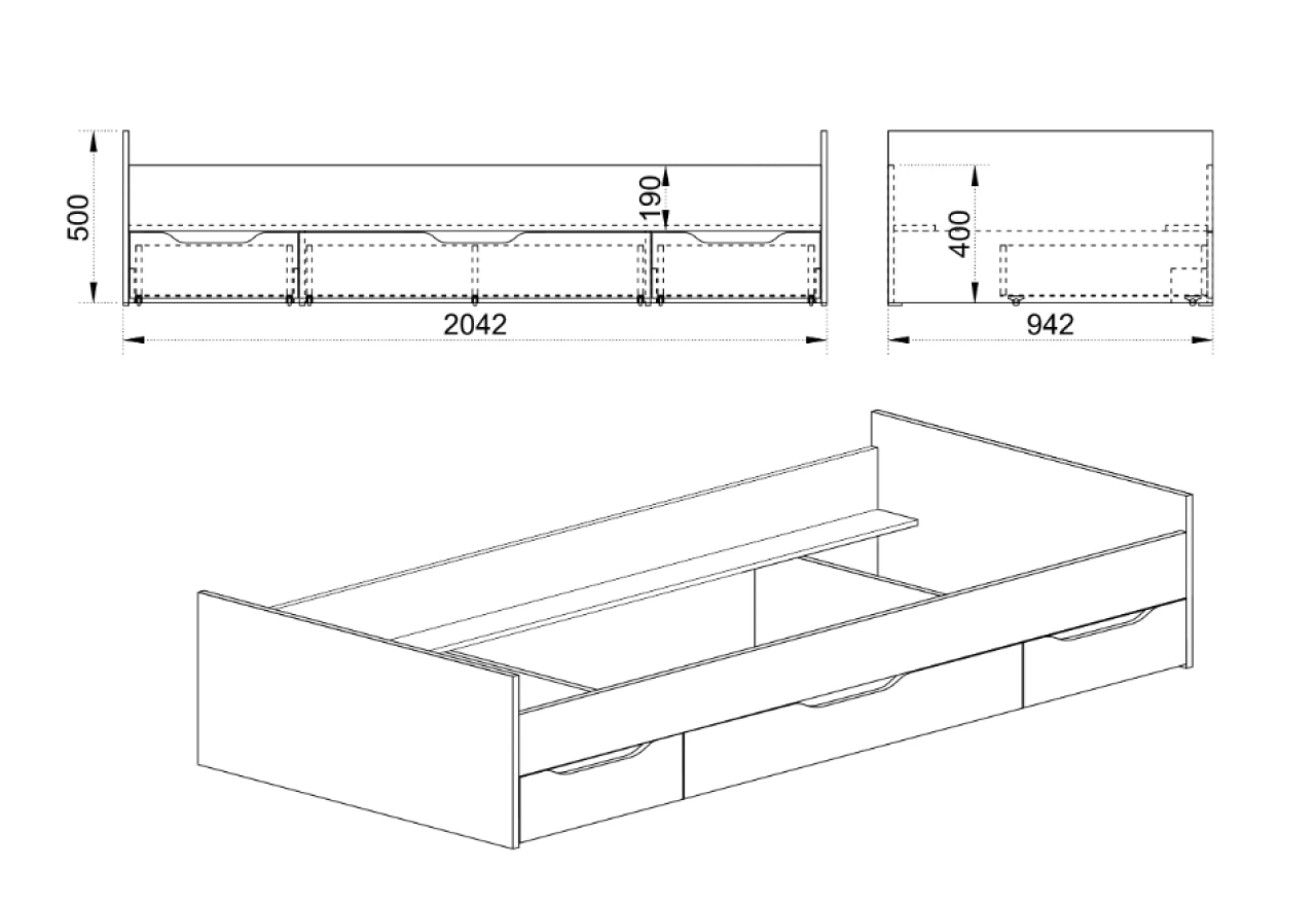 Bett  Lexy (90x200)