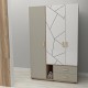 Kleiderschrank Evon (130cm)