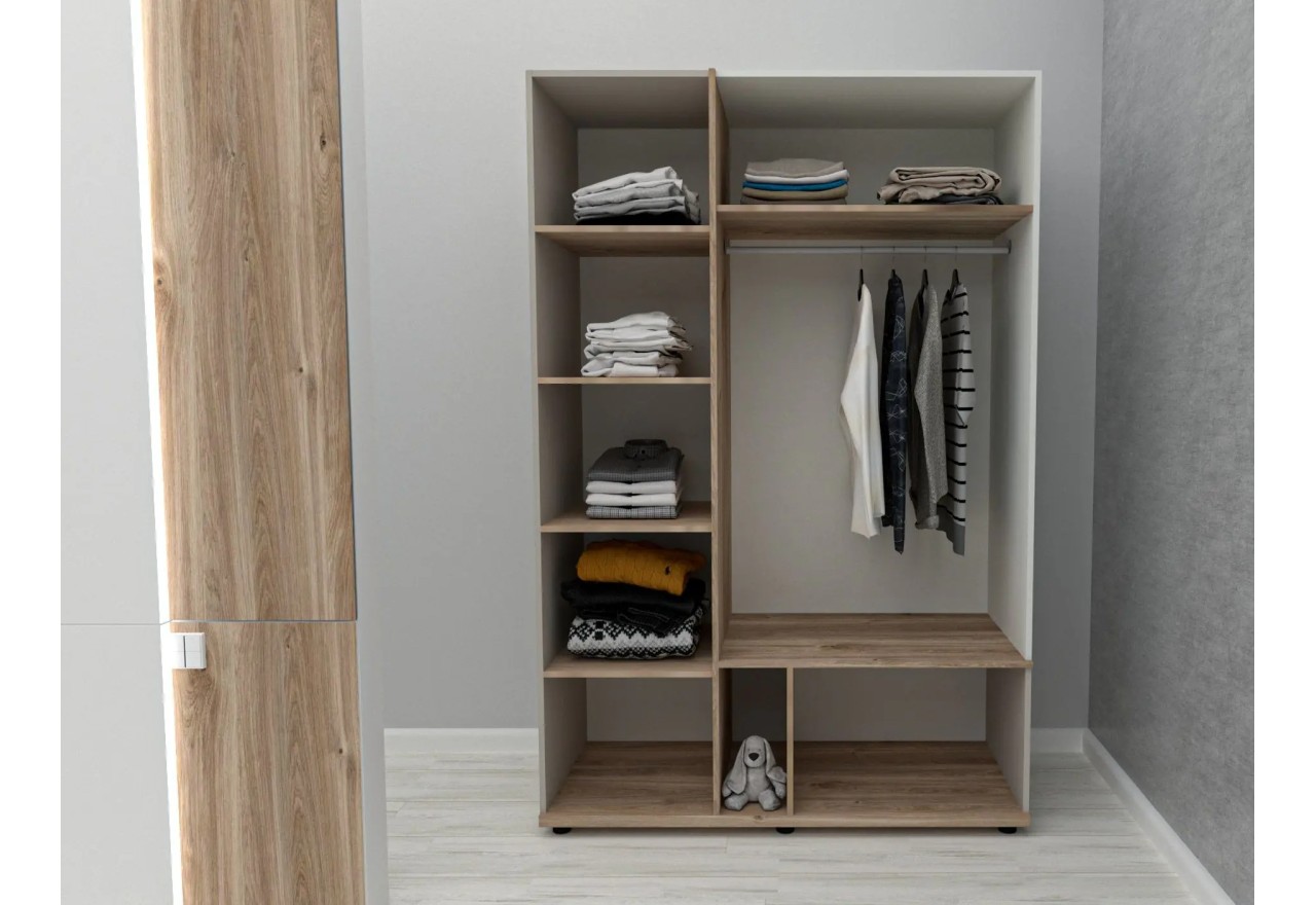Kleiderschrank Evon (130cm)