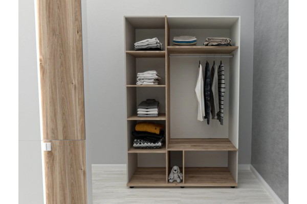 Kleiderschrank Evon (130cm)