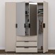 Kleiderschrank Deni L (206cm)