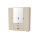Kleiderschrank Deni L (206cm)