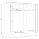 Kleiderschrank Vodol (240cm)