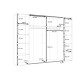 Kleiderschrank Dalate  (270cm)