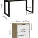 Schreibtisch Hiro Lux Schreibtisch Hiro Lux