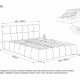 Bett Parma Raven (140x200)