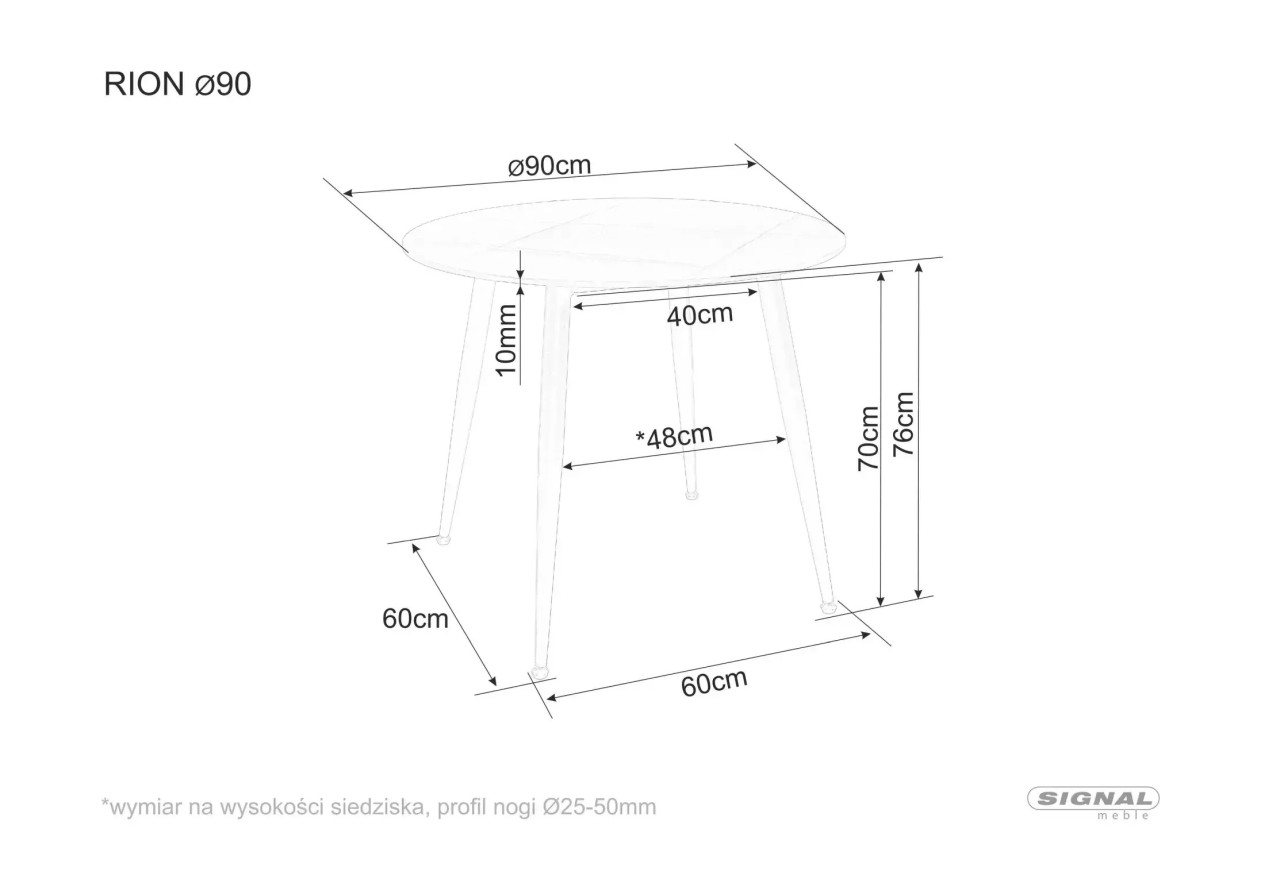 Esstisch Rion (76xo90)