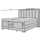 Boxspringbett  Theo-E L (180x200)