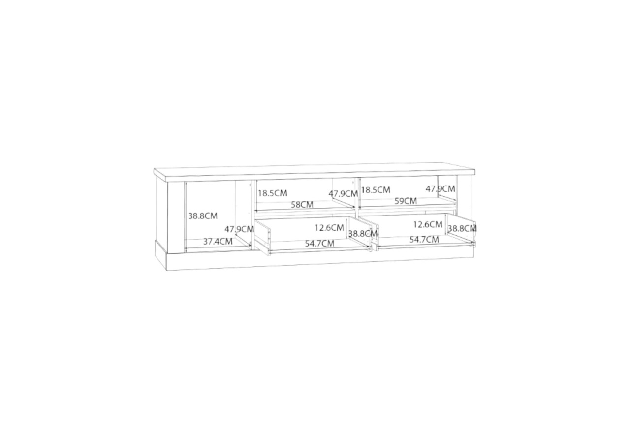 TV Lowboard Bicerton