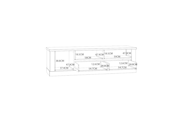 TV Lowboard Bicerton