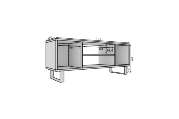 TV Lowboard Morello Lux