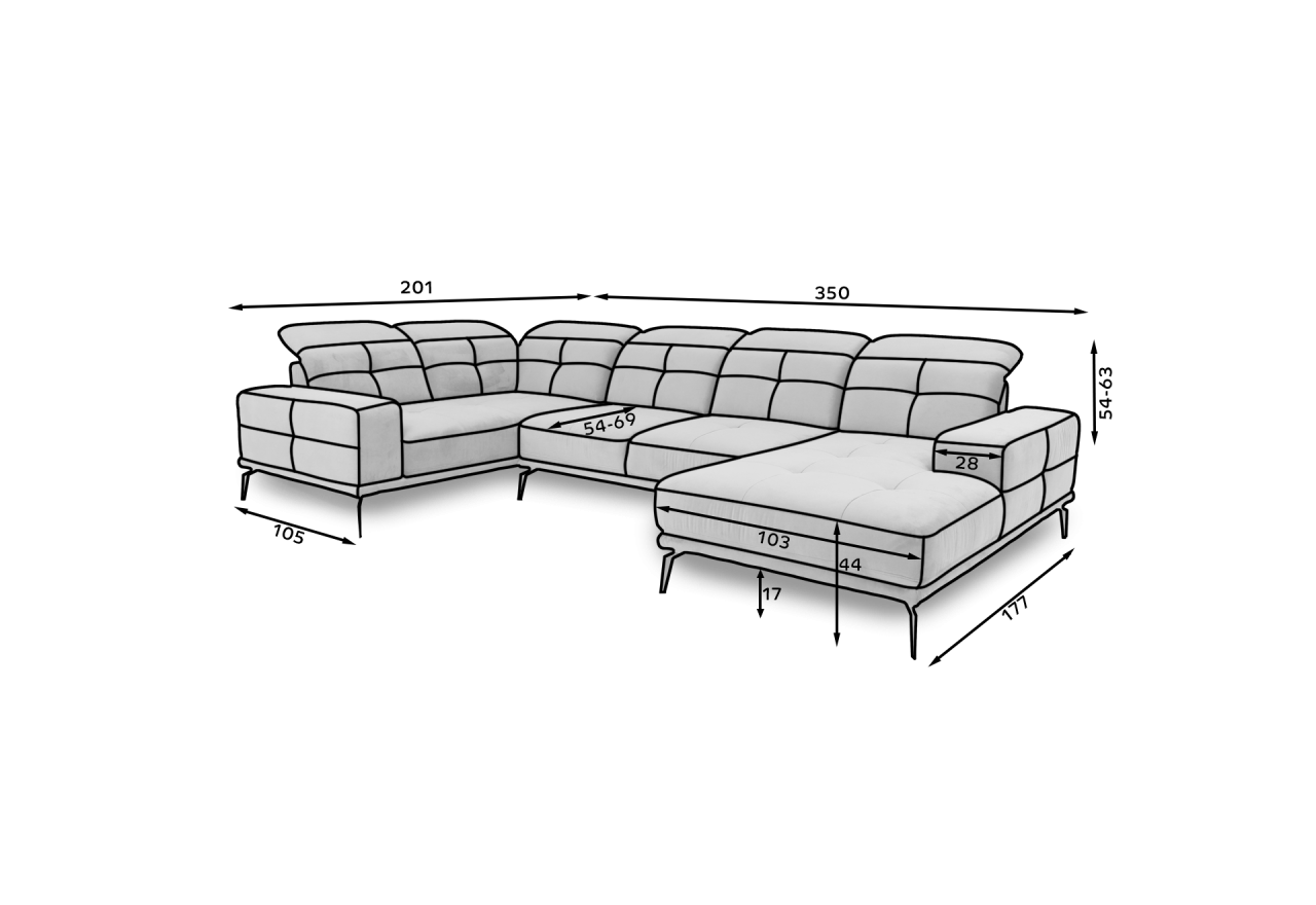 Ecksofa Conrado  UL