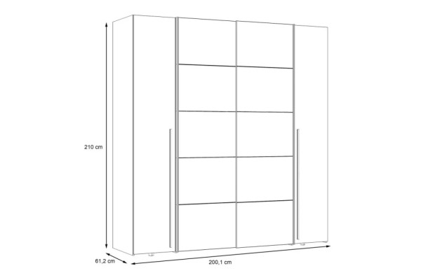 Kleiderschrank Narago (200cm)