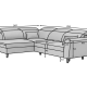 Ecksofa Dino L