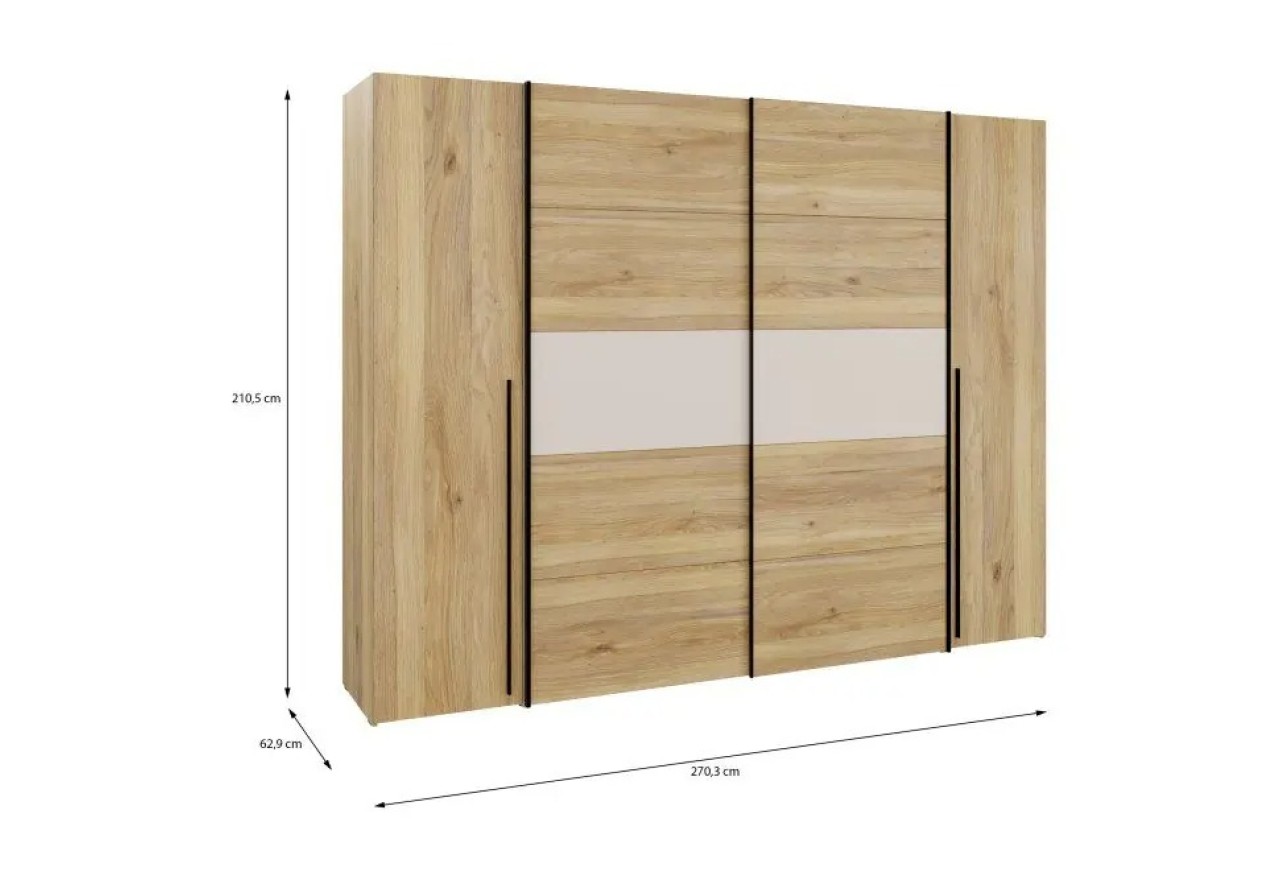 Kleiderschrank Narago Lux (270cm)